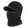 Bérets Hiver Hat Skullies Bons de bonnet Chapeaux pour hommes Femmes Scarpe de laine Caps Balaclava Masque Bonnet Knitted 2023