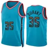 Devin Booker Kevin Durant Bradley Beal Basketball-Trikots Steve Nash Charles Barkley City Blaues Hemd Lila Trikot 35