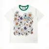 High End Men Womens Floral Print T Shirt Designer Mens Short Sleeve Tees Couples Casual Summer Tees Asian Size S-XL