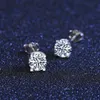 Varumärkesdesign Mosan Diamond Wedding Stud Jewelry Fashion Sexig Women Premium S Sier Earrings Gift