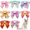 Abbigliamento per cani 50/100 pezzi Papillon Fiocchi per toelettatura per gatti con cuori amorevoli Prodotti per animali domestici Stile di San Valentino Per cani di taglia piccola e media