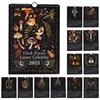 Party Decoration Dark Forest R Calendar 2023 Colorful Moon Wheel Wall With 12 Months Monthly Animals Calendars For Home Office