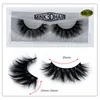 100% Mink Eyelashes 36 mm Wispy Fluffy Fake Lashes 3D Makeup Big Volume Crisscross Återanvändbara falska ögonfransar Extensions Beauty Fashion Tool Tool