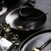 Teller japanischer speziell geformter Keramikplatten Großes Salat Abendessen El Tabelle Home Breakfast CN (Ursprung)