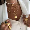 Łańcuchy vintage świeże naturalne chokerze perel łańcuch naszyjnik biżuteria dla kobiet barokowa nieregularna moneta 2023 wielowarstwowy