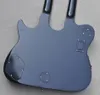 Doppelhals-E-Gitarre mit blauem Korpus und 6 Saiten und Flammenahornfurnier kann individuell angepasst werden