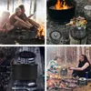 Camp Kitchen Camping Przybory kuchenne na zewnątrz Aluminiowe zastawa stołowa Kettle Paty garnki piesze piknik Podróżowanie