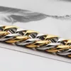Link Armbanden titanium staal goud armband hiphop straatcultuur roestvrij materiaal keten mannen mode trendy sieraden cadeau