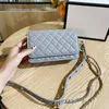 Fransız kadın fany paketleri cüzdan bel büst çantaları gerçek deri kayış altın metal donanım matelasse zincir crossbody omuz kartı tutucu büst çantası 19x11cm