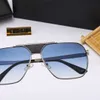 2023 Summer Pilot Sunglasses Eyewear Man Gany Genesx Glasses Retro Gold Metal Frame Design UV400 7 Color Optial Womens تأتي مع حزمة 1752