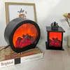 Objetos decorativos Figuras Adorno navideño Llama 3D Chimenea Linterna Simulación LED Llama Luz nocturna USB Batería Lámpara nocturna Año Decoración del hogar 230210