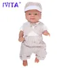 Dolls IVITA WB1512 14inch 1.65kg 100% Full Body Silicone Reborn Bebe Doll Coco Soft Dolls Realistic Boy Baby DIY Blank Children Toys 230210