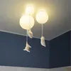 Indoor Lighting Children Cartoon LED Lights Lovely Bear Pendant Light Designer Ceiling Lamps Bedroom Decor Hanging Lamp 0209