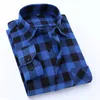 Hommes t-shirts hommes à manches longues chemise automne doux confortable flanelle Plaid hommes robe sociale rétro vêtements décontractés pour MY202