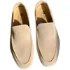 Italy Designer Loropiana Shoes Jin Dong's Same Type of Lp Bean Shoes Flat-soled Casual Shoes Men's Pina Loafers Leather Comfortable Loafers