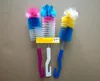 Colorful Nipple Brush Baby Milk Feeding Bottle Brushes Cup Teat cleaning Brush Bottle rotating washing Brush