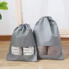 Storage Bags Shoes Clothing Bag Waterproof Drawstring Pouch Organizer Case Convenient Travel