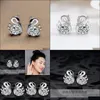 Charm Animal Earbrings Temperament Elegant Stud Earring Party Birthday Gift Sier Drop Delivery Sieraden DHFWI