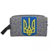 Sacs à cosmétiques Ukraine drapeau sac femmes mignon grande capacité blason ukrainien trousse de maquillage beauté stockage toilette