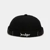 Beretten LDSLYJR VINTAGE DOCKER CAP RUIMLOSS HAT BEHADBAAR BEANIE HATS Katoen Verstelbare brief Verhuurder Sailor Mannen en vrouwen 34