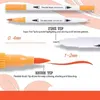 Marker 12243648 Farben Kunstmarker-Set DoppelkopfstifteZeichnungsskizzenset Aquarellpinsel Stift Schulbedarf Schreibwaren 230210