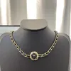 Fashion Star TK Same Necklace Luxury Brand Pearl Necklace False Necklace Sticker Necklace Chokers Top Quality Birthday Wedding Gift