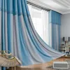 Perde Dreamwood Yüksek kaliteli oturma odası gölgelendirme polyester kalınlaşan modern stil yatak odası karartma bitmiş kumaş