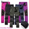 Calça masculina homens calças ao ar livre outono inverno plus size lã quente à prova d'água que as calças respiráveis ​​esportivas de caminhada de caminhada de caminhada de caminhada Homens 5xl 230210