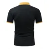 Męskie polo zwykłe koszulę polo mężczyzn Summer Stritching Shorts Sleeve Ubrania biznesowe luksusowe tee bawełna my663