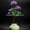 Surowy ametyst cytrynowy kamień drzewa pamiątki domowe Prezent miedziany leczenie szorstkie kryształowy kwarc Kamień Bonsai Tree of Life Ornament do dekoracji biurka feng shui