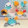 Jouets De Bain Enfants Induction Évasion Crabe Octopus Ramper Jouet Bébé Animaux Électroniques Jouets Musicaux Éducatifs Toddler Moving Toy De Noël GiftJ230210