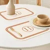 Placemat Placemat Impermeado à prova de óleo Prave térmica bloco de chá doméstico Anti-escaldado Tabela de pano de mesa de mesa Pad melhor almofada de mesa de jantar 30 * 40cm