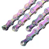 Chains VG Sports 8/9/10/11 Speed ​​Bicycle Chain MTB Mountain Road Bike Light Weight Nikkel Geplateerde kleurrijke zilveren fietsende onderdelen 0210