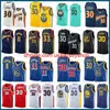 2022 Novo Black State Multi 11 30 33 Jersey de basquete Stephen Curry James Wiseman Klay Thompson