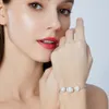 Bracelet de perles de luxe S925 argent Micro ensemble Zircon chaîne torsadée Bracelet Europe et Amérique populaire femmes Bracelet bijoux de fête de mariage cadeau de saint valentin spc