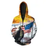 Men's Hoodies Brand Animal Personality Print Hoodie Men 3d Tiger 2023 Zipper Hip-hop Sweatshirt Casual Long Sleeve Jacket