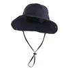 Nueva gorra de verano para hombre, sombrero de cubo transpirable de malla, sombrero de ala ancha para mujer, sombreros de playa, gorra protectora solar para exteriores, sombrero de protección UV