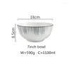 Plattor Nordic Minimalism Style White Rishes Set Ceramic Table Seares Ris Salad Noodles Bowl for Family El 1PC