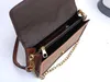 Cross Body Bag Chain Wallets Designer Zero Wallet Square File Bag Double Layered Change Bags Luxury Pocket Money Messenger Purse