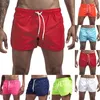 Menina de banho masculina de verão shorts masculinos Brand beachwear Sexy Swim sunks masculino maiô de maiô de baixa cintura respirável use surf time de surf