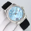 Mens Watch 9001 Automatisk mekanisk rörelsedesigner klockor 42mm safir armbandsur vattentät 904l rostfritt stål Montre de luxe