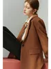 Frauen Zweiteilige Hosen FSLE Koreanischen Stil Anzug Jacke Frauen Herbst Büro Dame Professionelle Blazer Casual Weibliche Zweiteilige Set 230209