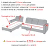 Stol täcker fast färg stretch pläd soffa slipcover elastisk soffa täcke heminredning 1 2 3 4 -sits för vardagsrum 230209