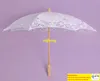 10 pcslot Grand Petit Noble Style Élégant De Mariage Parapluie De Mariée Dentelle Parasol Dentelle Parapluie Pour Adulte et enfant