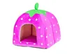 2014 Più Nuovo Sveglio Bello Morbido Super Cool Spugna Fragola Pet Dog Cat House Bed 1 pzlotto