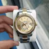 SKY DHgate męski zegarek luksusowy automatyczny 42mm zegarki funkcja podwójnego obrotu powietrza data stal nierdzewna 904L szafir wodoodporny z pudełkiem piwo korzenne zegarki na rękę