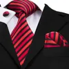 Fliegen 8 Stile Klassisch Gestreifte Seide Für Männer Rot Blau Business Party Hochzeit Krawatte Set Hochwertige Hi-Tie