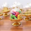 Geschenkwikkeling 24 stks Plastic Clear Mini Candy Box Wedding Boxes voor gasten Display Stand Trade Modellering Vorm Party Gunsten 230209