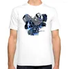 Herr t-skjortor herrar motorcykel design tryck t-shirt sommarmoto 1250gs svart hipster tee skjorta vita avslappnade kläder