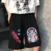 Heren shorts anime jujutsu kaisen yuji itadori print shorts man vrouw casual los strand katoen korte broek t230209